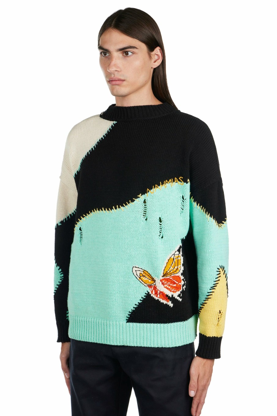 Knitwear Nahmias | Butterfly Intarsia Crewneck