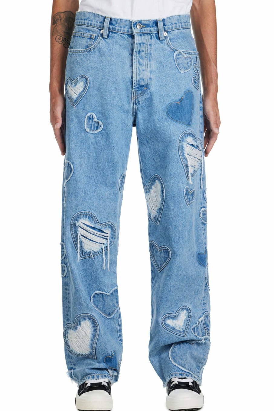 Bottoms Nahmias | Denim Heart Patchwork Jeans