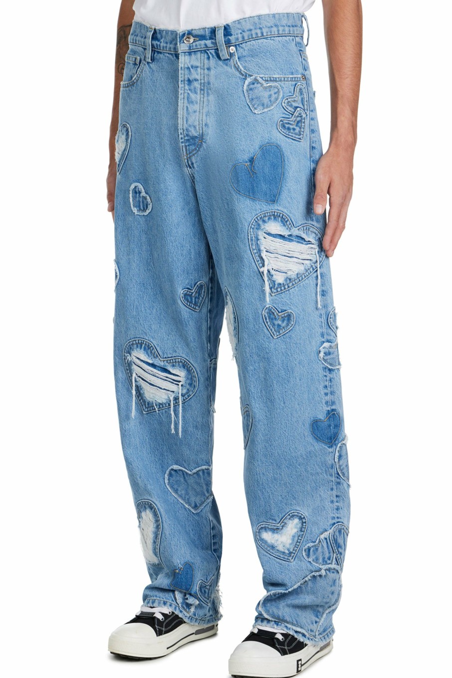 Bottoms Nahmias | Denim Heart Patchwork Jeans