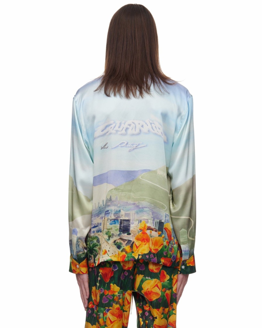 Silk Nahmias | Helicopter Landscape L/S Silk Shirt