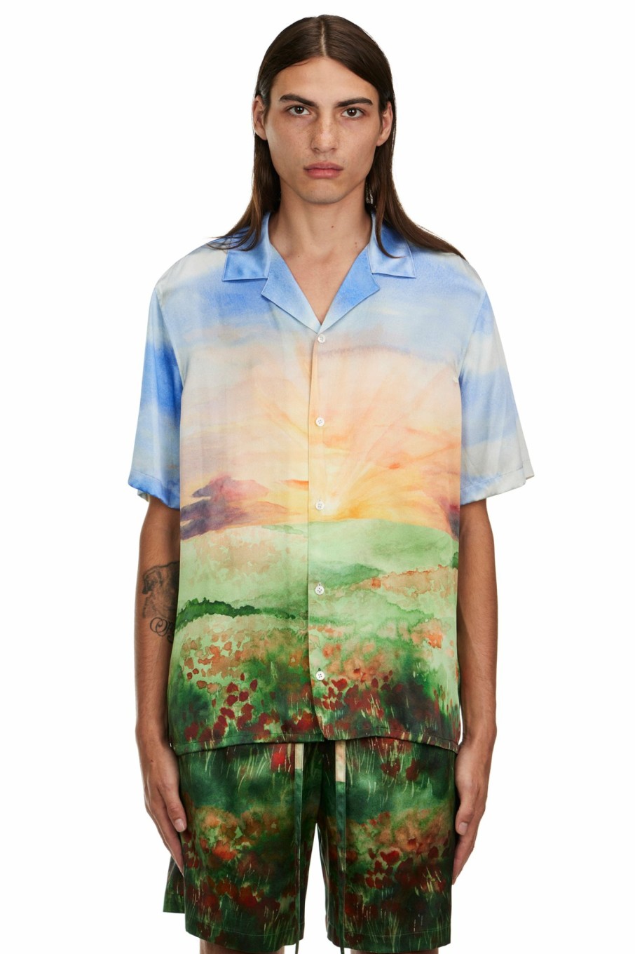 Silk Nahmias | Summerland Sunset S/S Silk Shirt