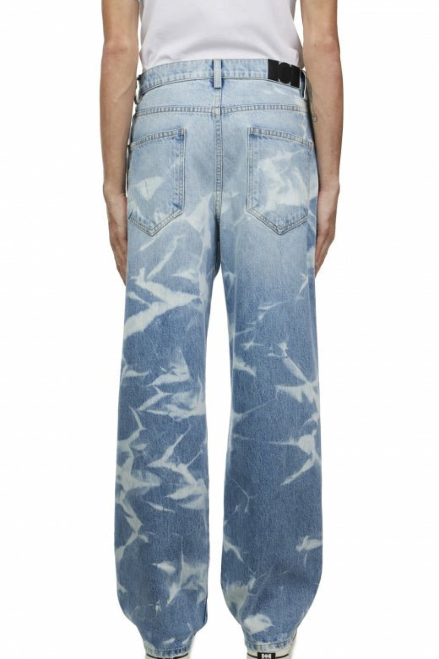 Bottoms Nahmias | Patterned Bleach Baggy Jeans