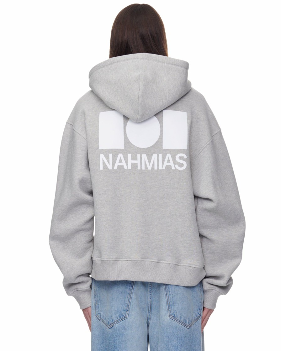 Tops Nahmias | Logo Zip Up Hoodie