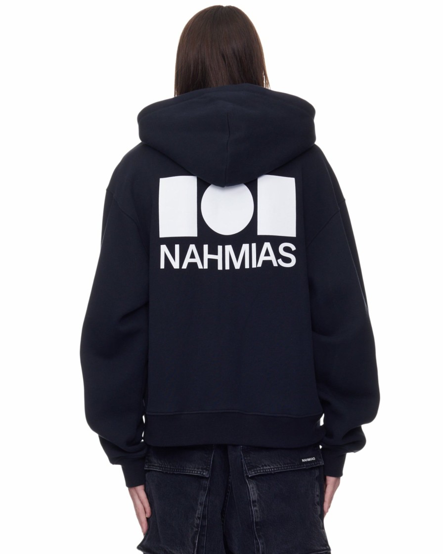 Tops Nahmias | Logo Zip Up Hoodie